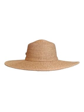 Angela & William Natural Wide Brim Straw Hat
